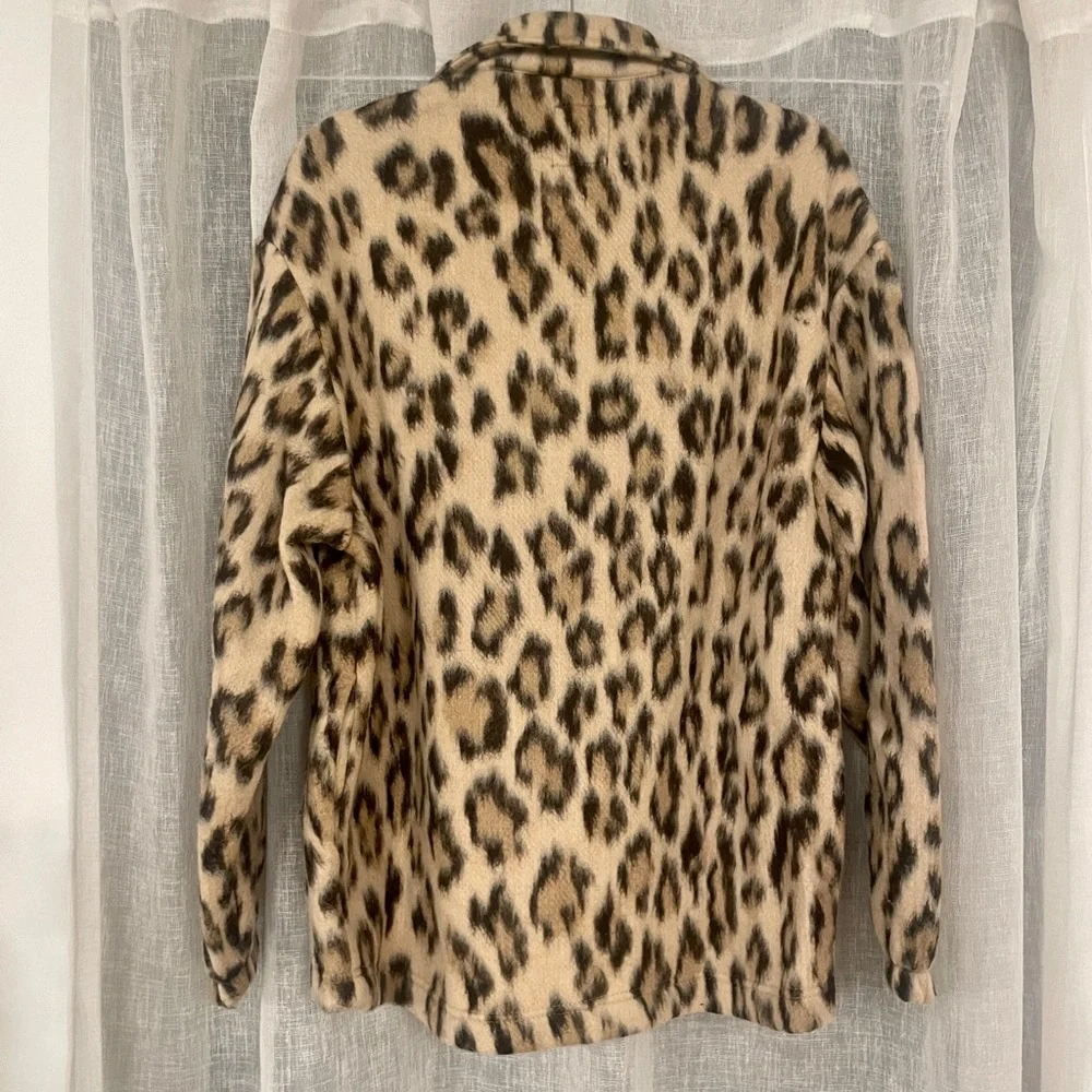 Zara Leopard Fleece Pullover - Picture 5 of 5